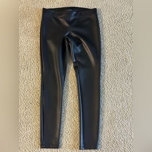 Express faux leather leggings size medium